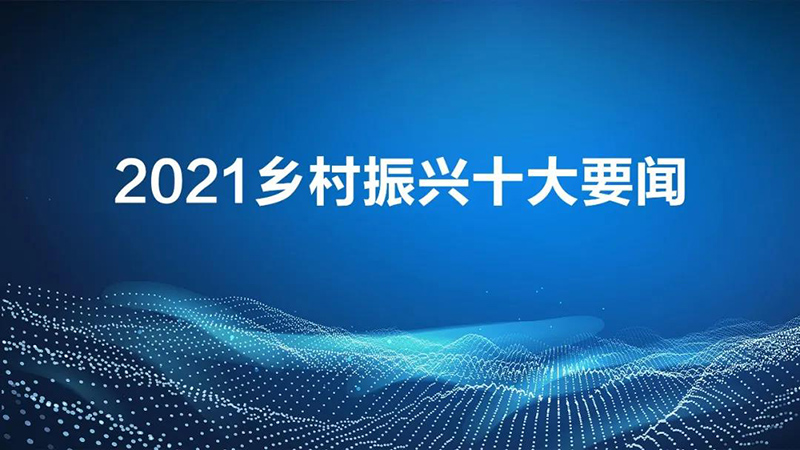 回顧 | 2021年度鄉(xiāng)村振興的10個(gè)要聞